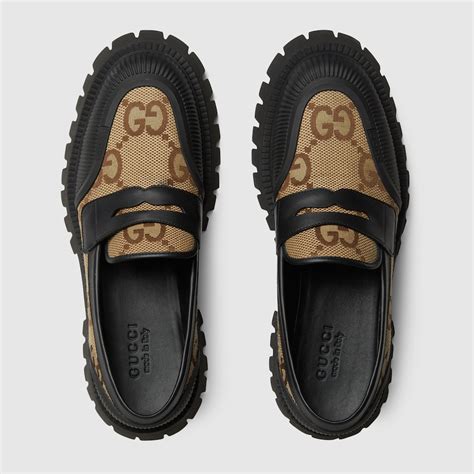 gucci men's maxi gg loafer|Gucci loafers men sale.